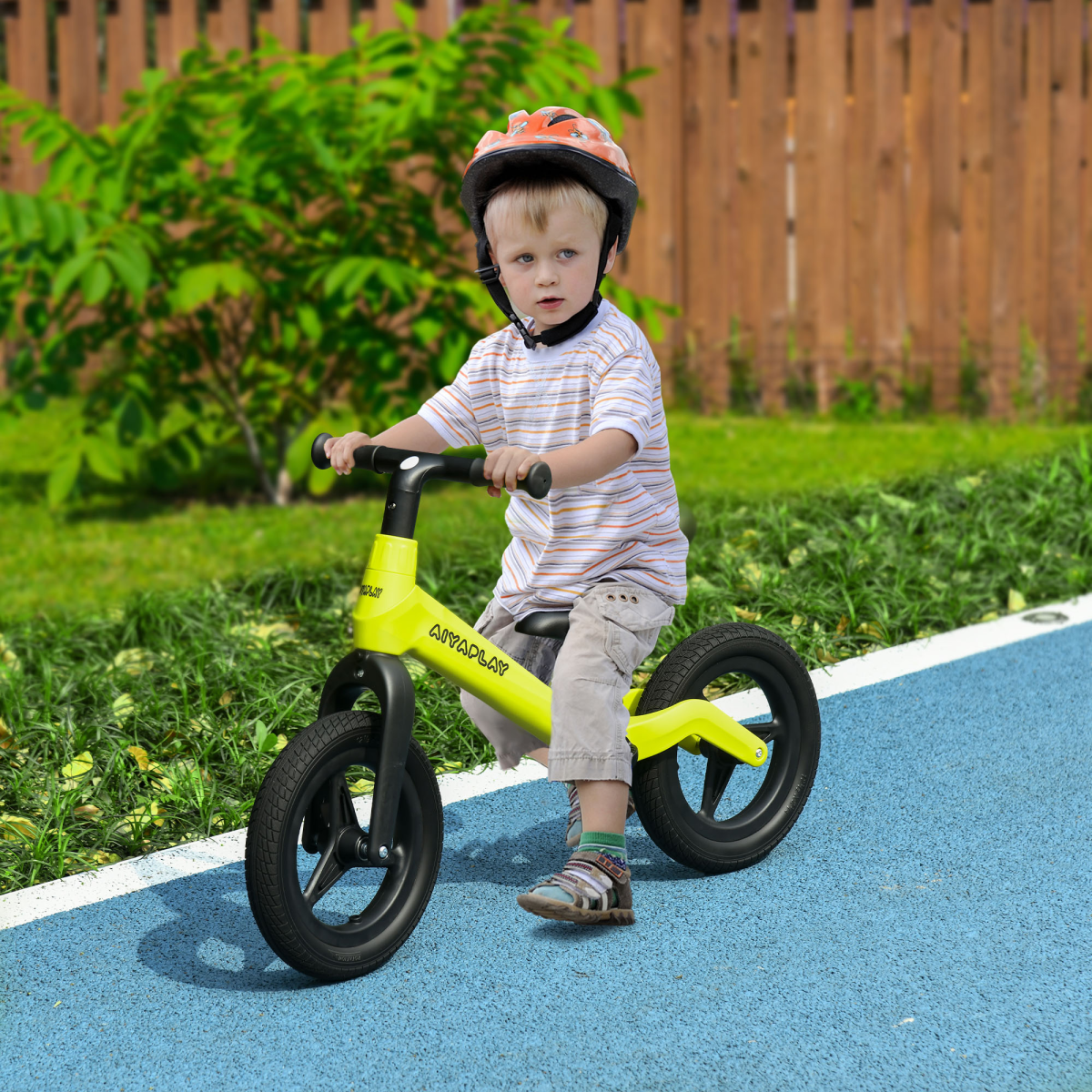 Kids Balance Bike with Adjustable Seat & Handlebar – Green & Black