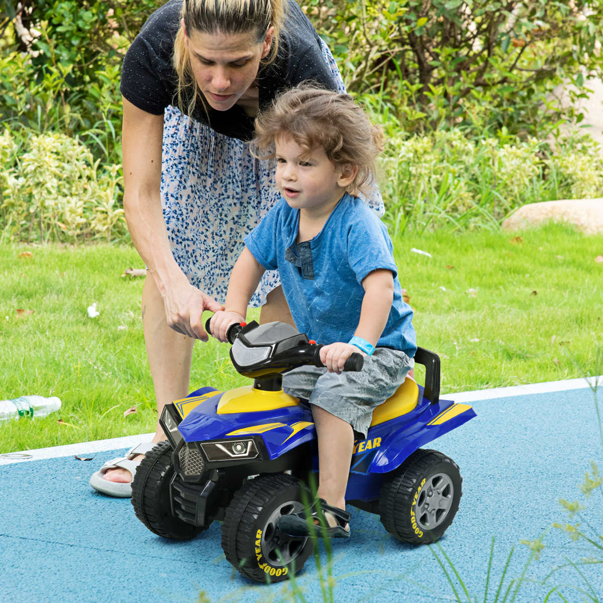 Goodyear Licensed Ride-On Walker for Toddlers (18–36 Months) HOMCOM