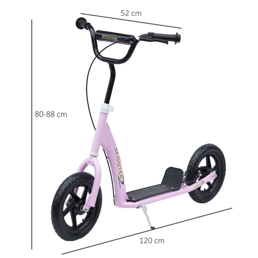 Kids Kick Scooter with Adjustable Handlebar – Pink