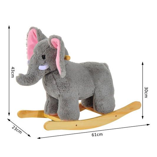 Musical Elephant Rocking Toy – Soft, Safe & Full of Songs