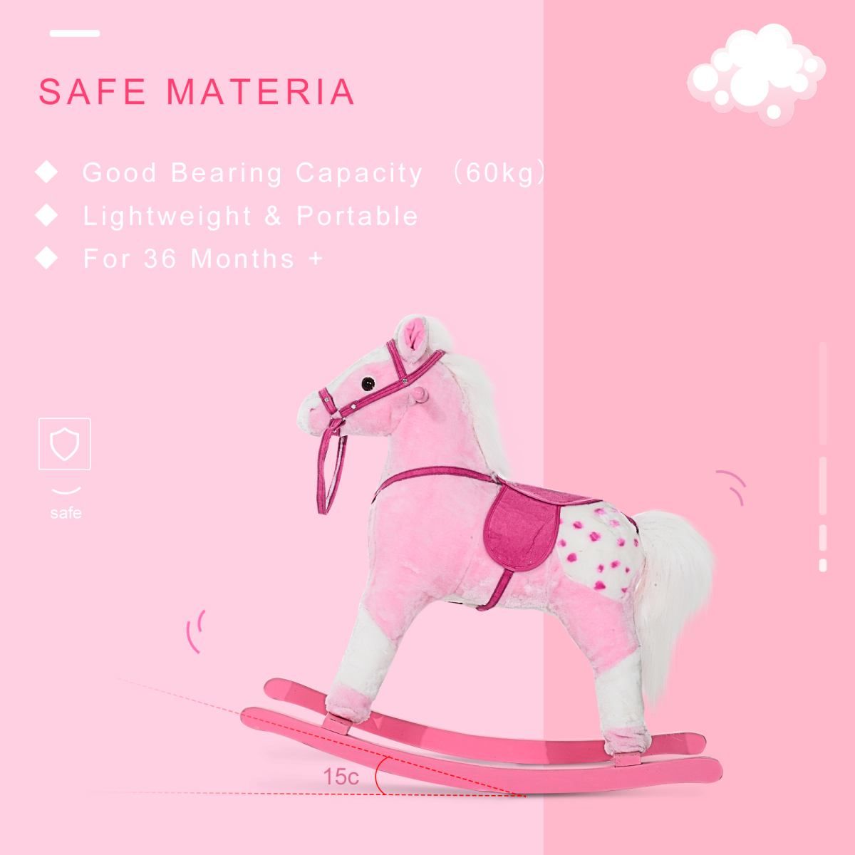 Plush Rocking Horse with Sounds