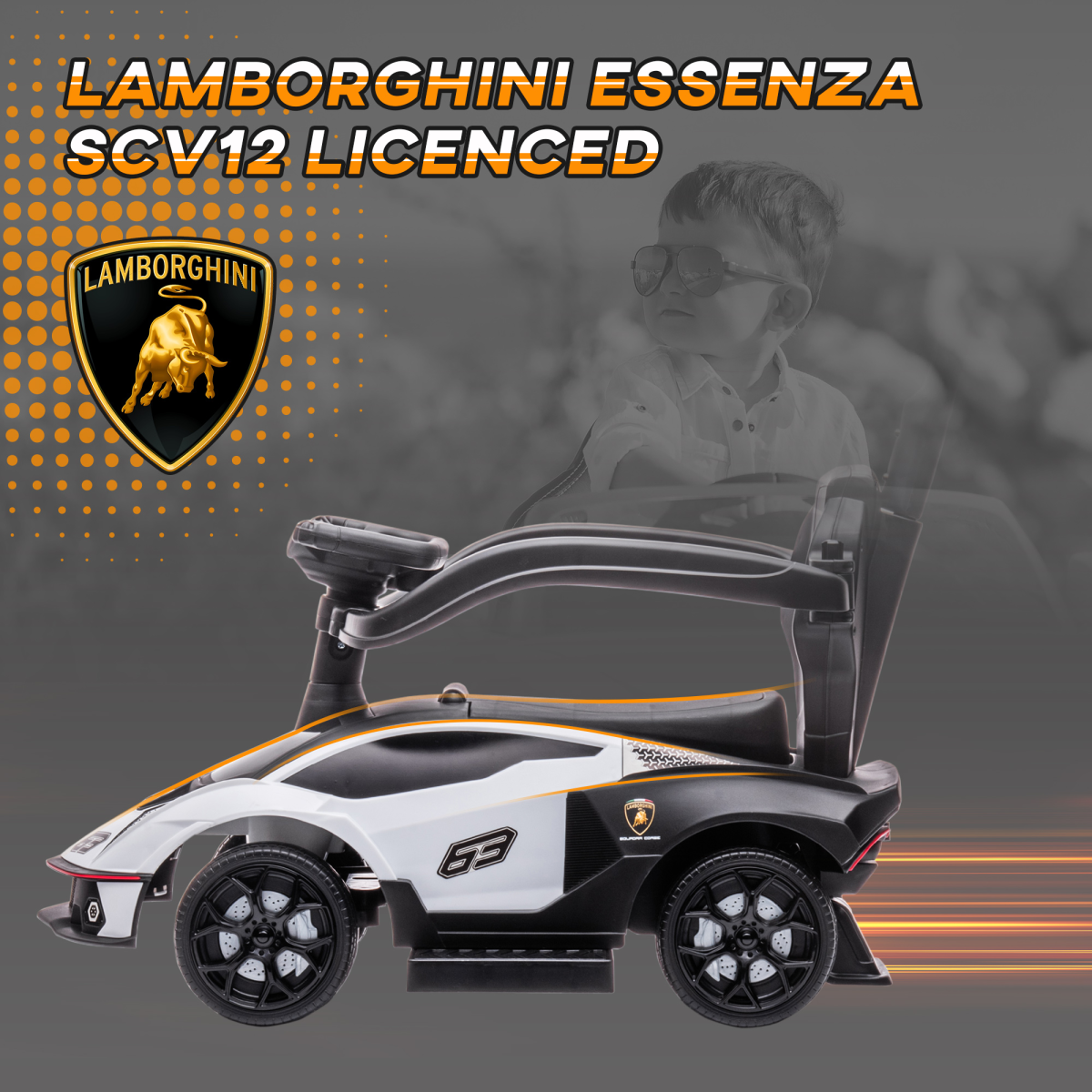 Licensed Essenza SCV12 2-in-1 Ride-On Car & Stroller