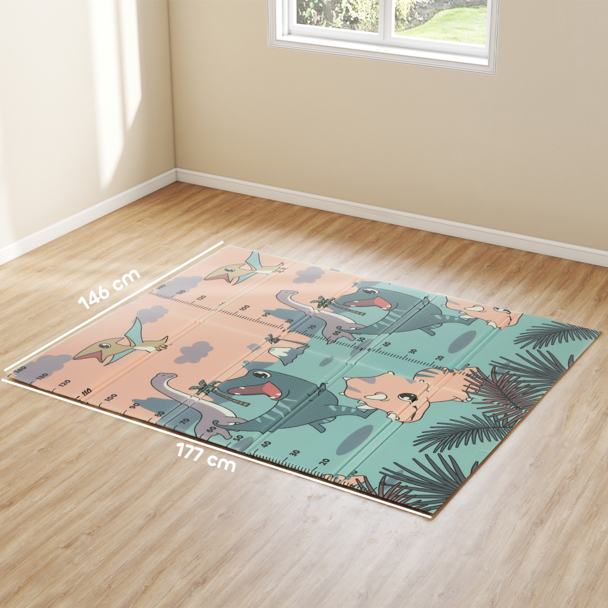π¦ Reversible Dinosaur Baby Play Mat β Soft, Safe & Foldable