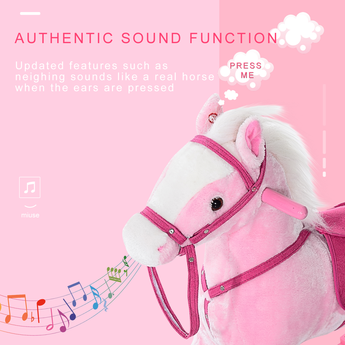Plush Rocking Horse with Sounds