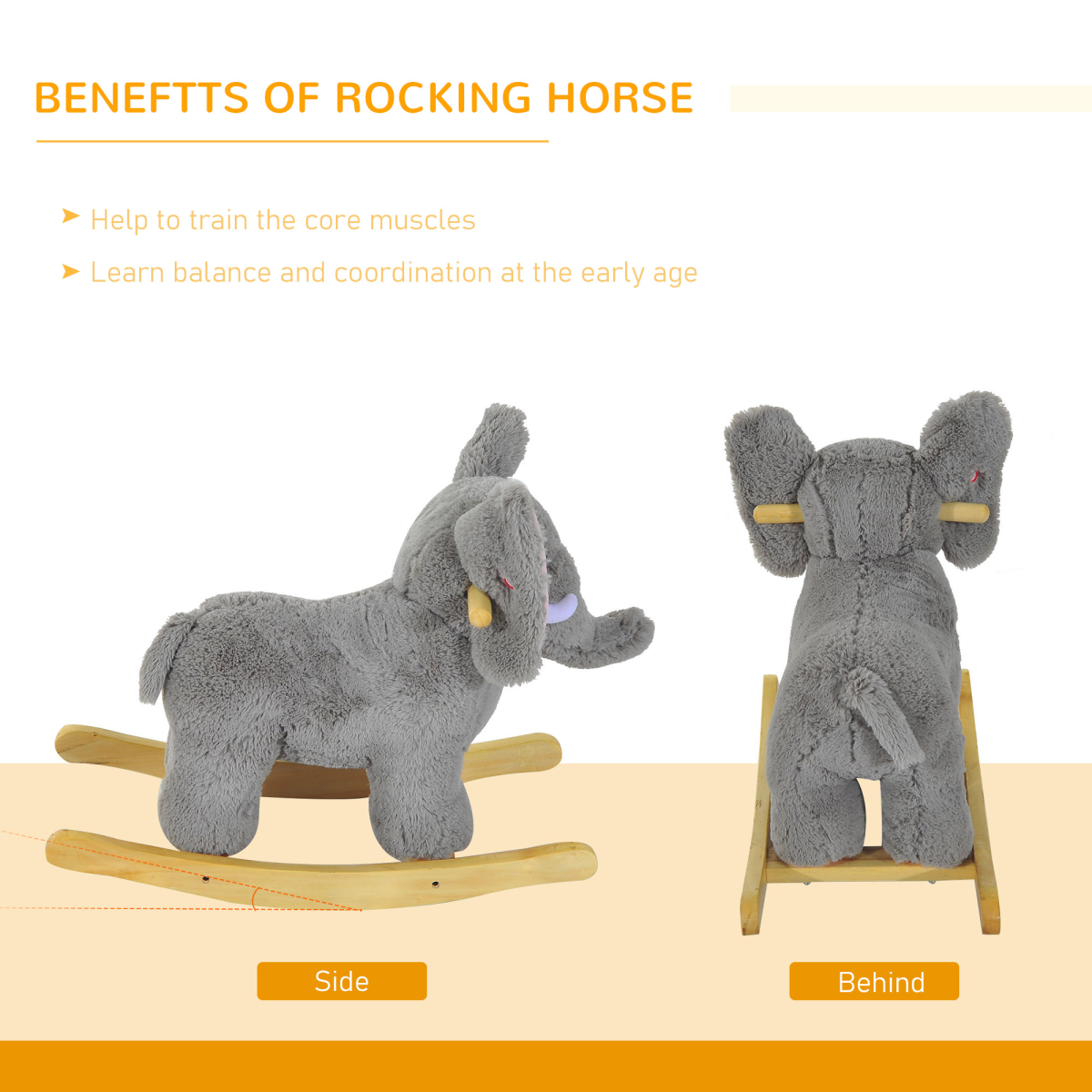 Musical Elephant Rocking Toy β Soft, Safe & Full of Songs