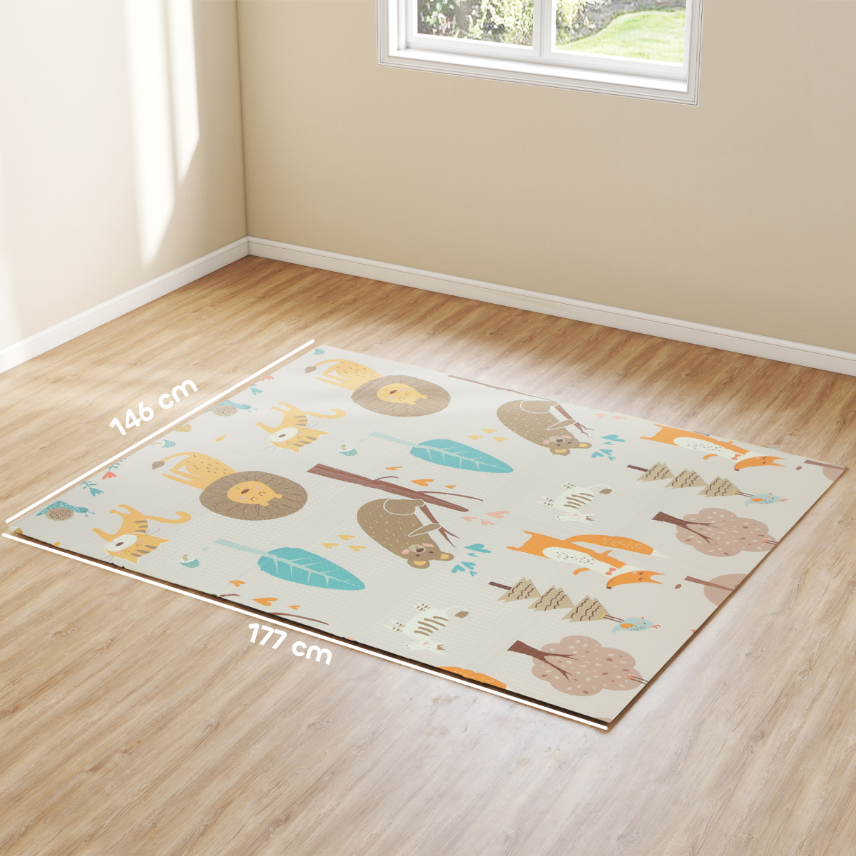 Foldable Baby Play Mat – Soft, Safe & Fun for Crawling and Play