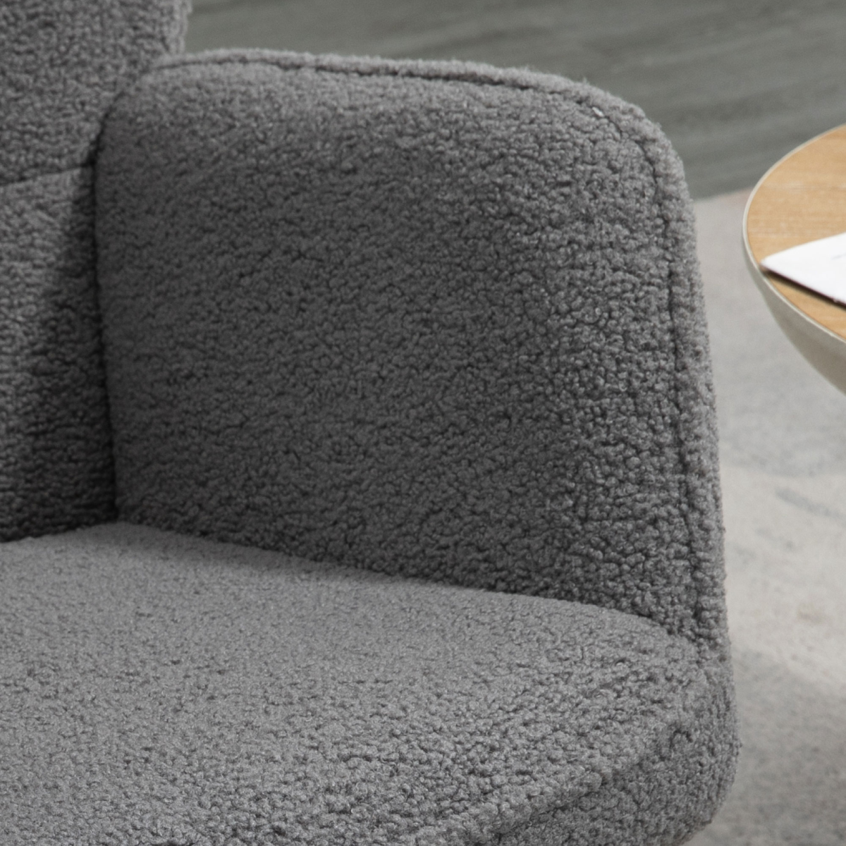 Comfortable Rocking Armchair – Soft Fleece Upholstery, Gentle Rocking Motion HOMCOM