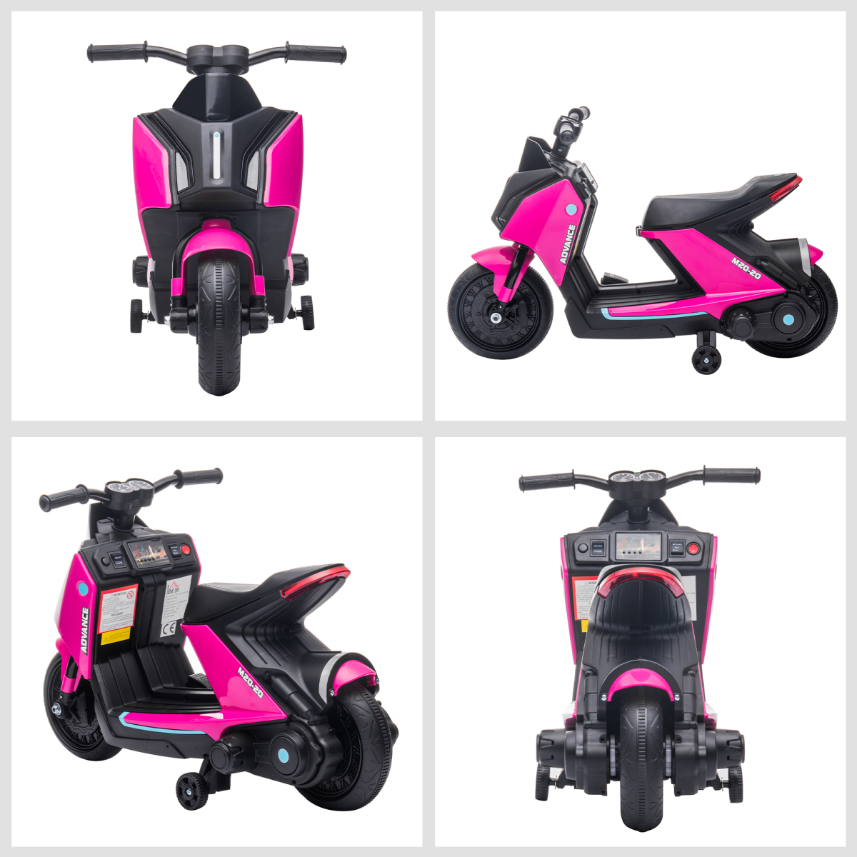 6V Kids Electric Pedal Motorcycle Ride-On