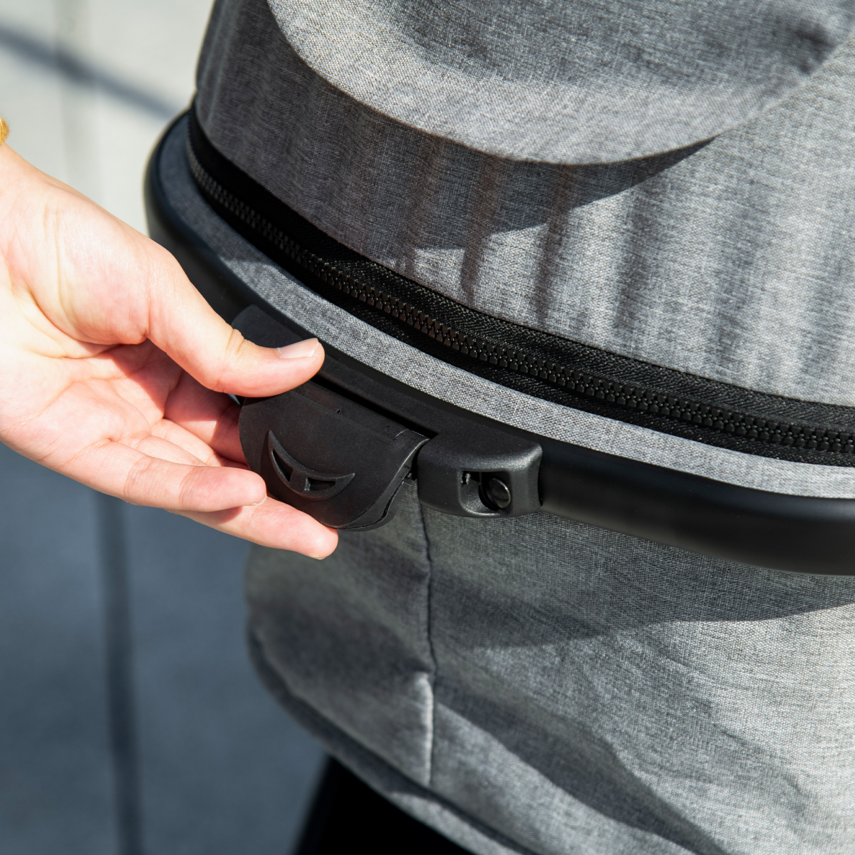 Foldable Baby Pushchair w/ Fully Reclining Backrest From Birth to 3 Years- Gey