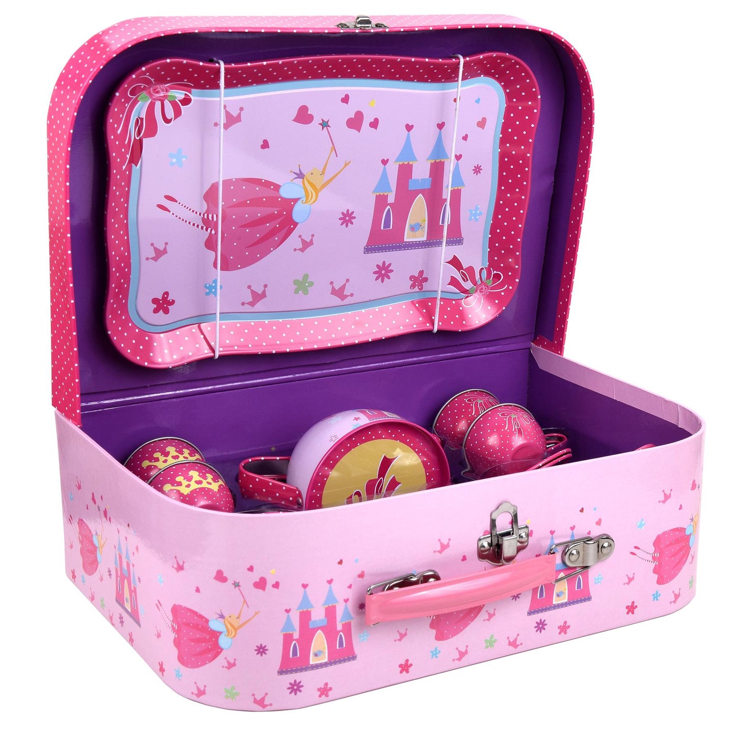 Kids’ Tea Set with Carry Case – Pretend Play Picnic & Tea Party