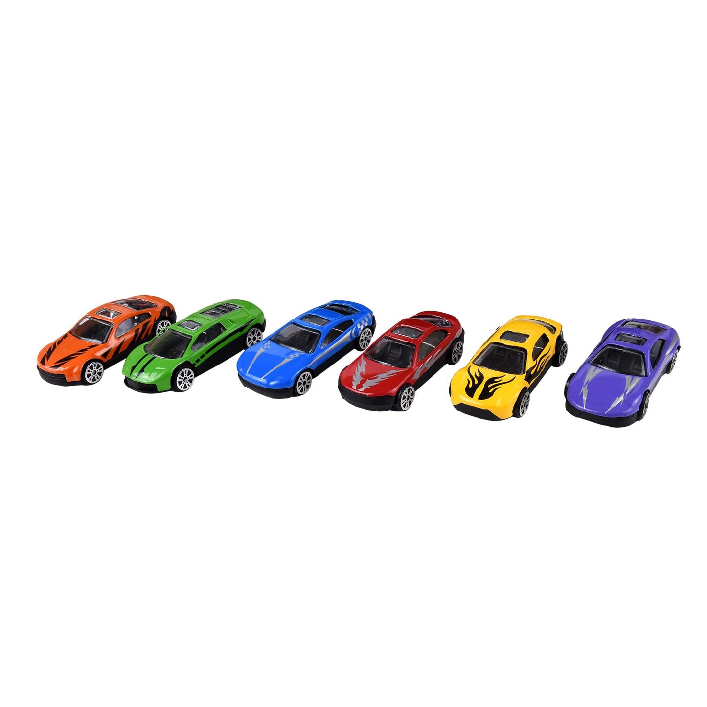 Highway Carrier Truck Playset with 6 Die-Cast Cars & Accessories