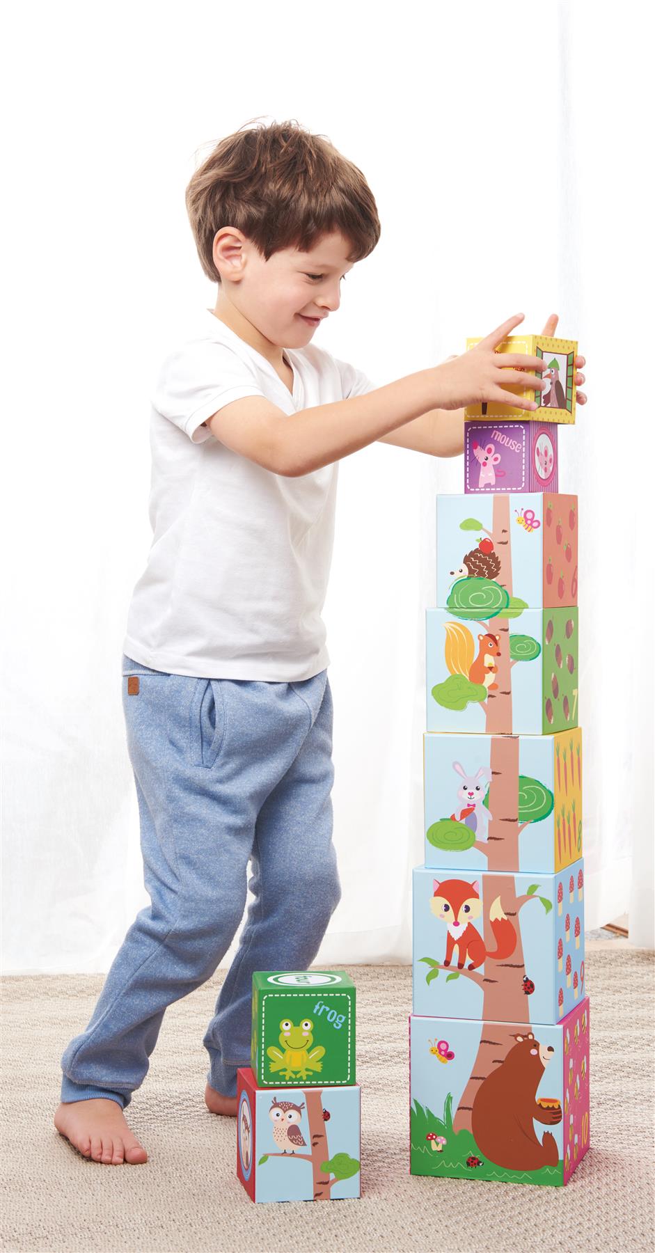 LELIN Forest Stacking Cubes β Learn, Stack & Play!