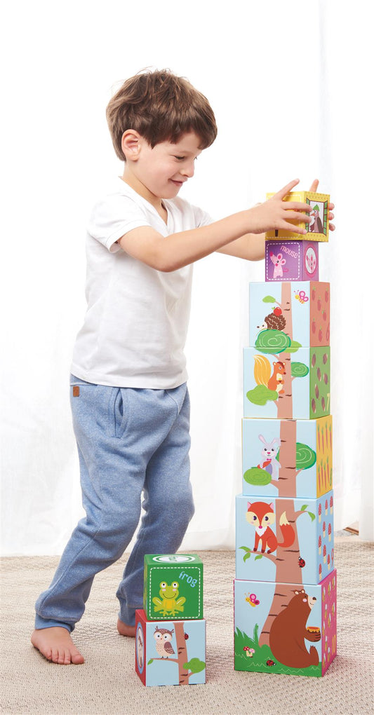 LELIN Forest Stacking Cubes – Learn, Stack & Play!