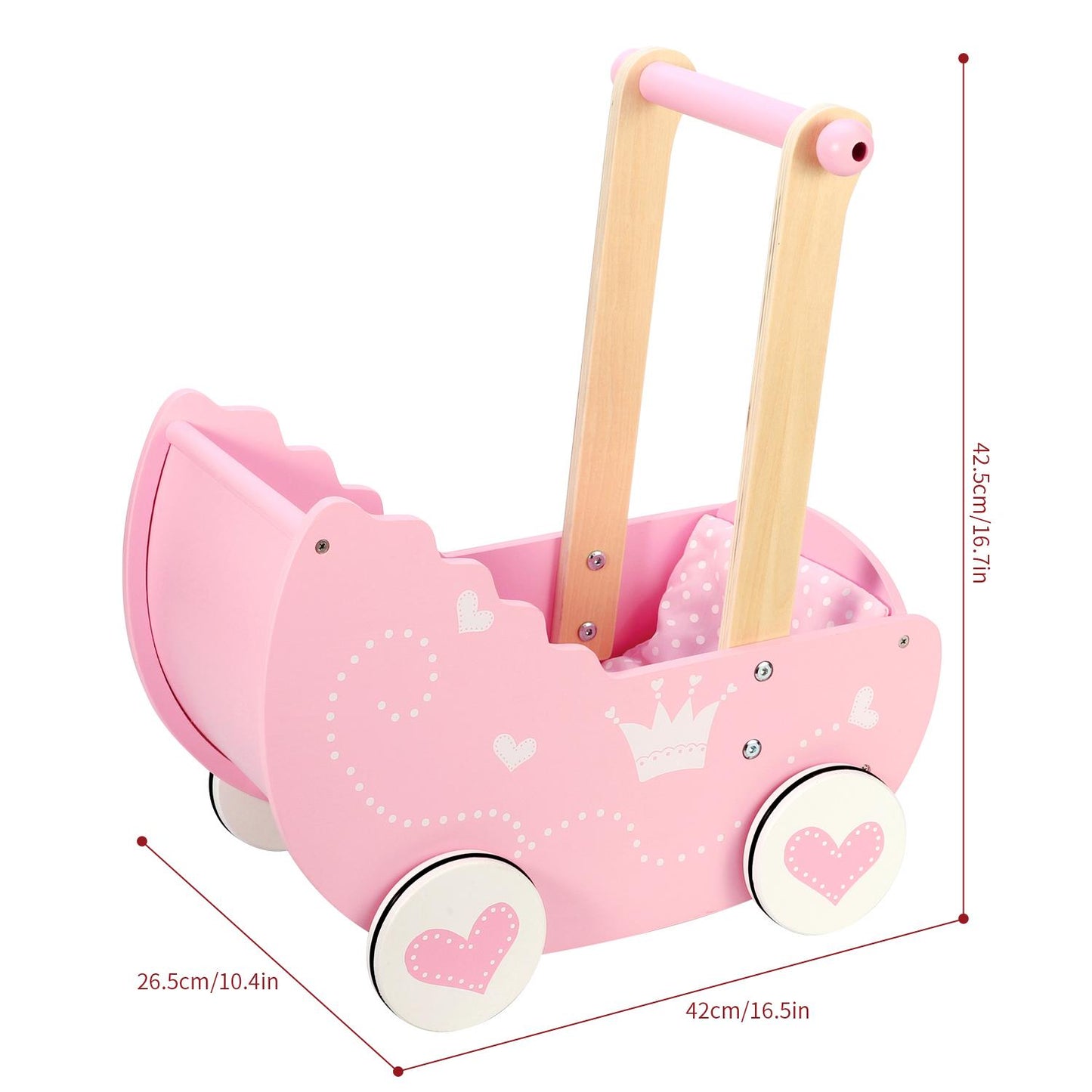 Princess Doll’s Pram
