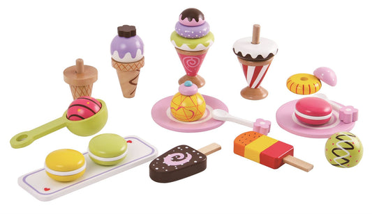 Kids’ Wooden Ice Cream & Sweet Treats Play Set