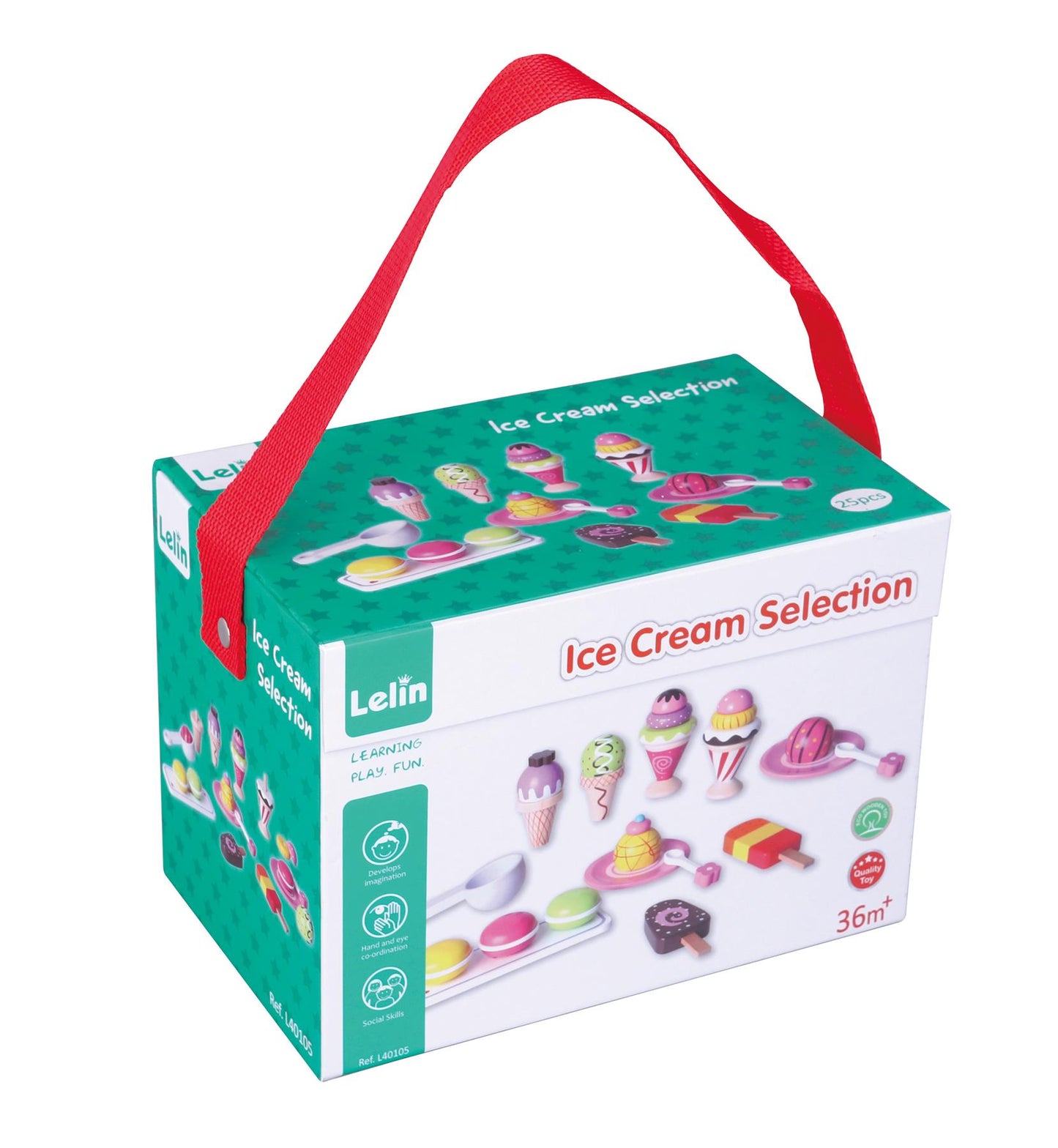 Kids’ Wooden Ice Cream & Sweet Treats Play Set