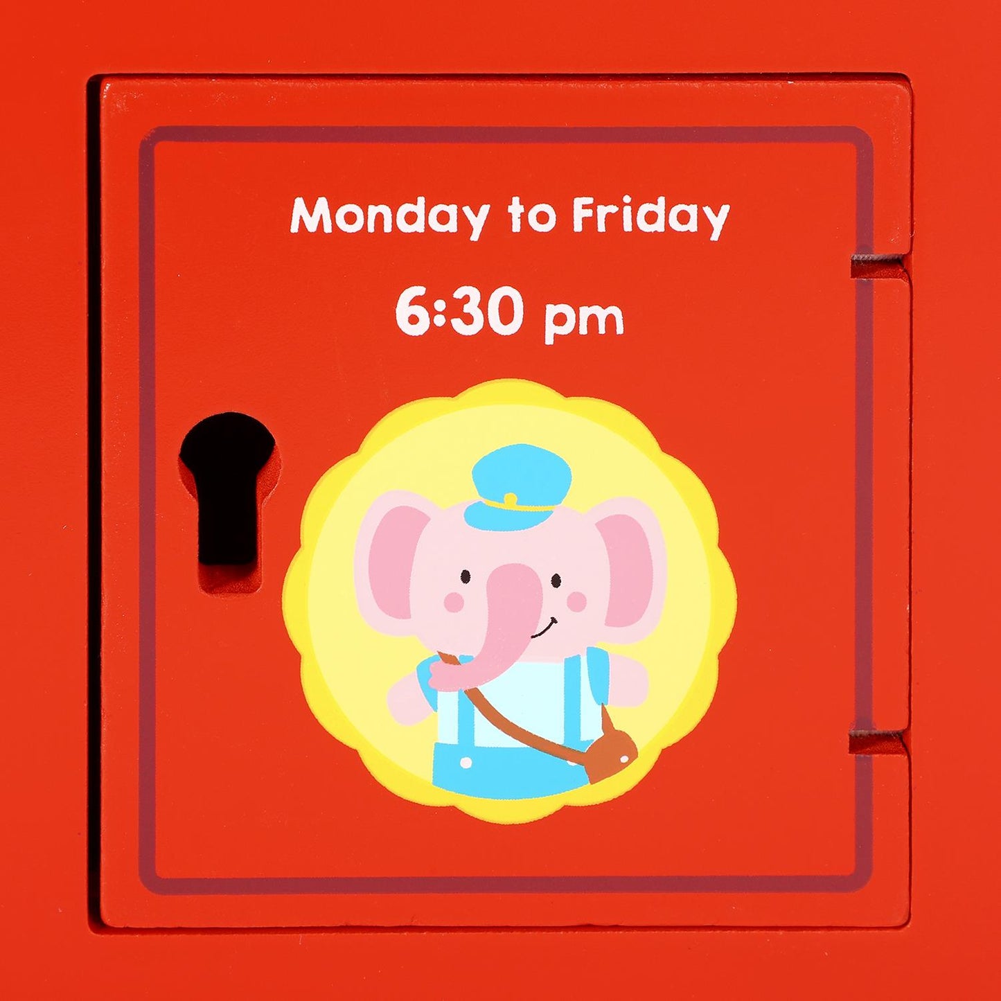 Wooden Elephant Post Box with Letters – Pretend Play Toy
