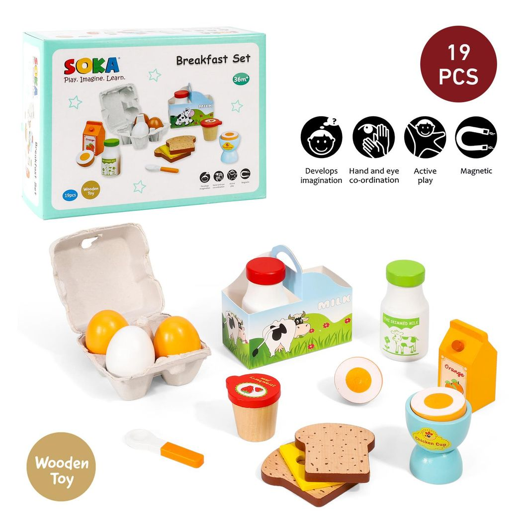 SOKA Dollhouse Breakfast Set: Imaginative Play for Creative Kids!