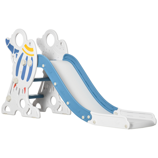 Baby & Toddler Slide – Space Theme Indoor Freestanding Slide (Ages 1.5–3, Blue)