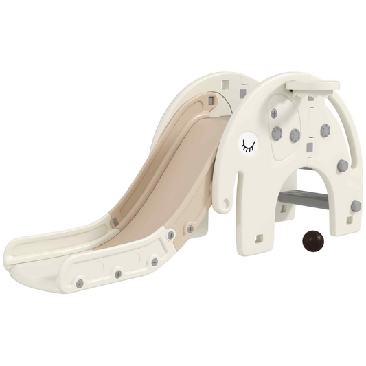 AIYAPLAY 3 in 1 Kids Slide for 1-3 Years, Elephant-Themed Indoor Slide