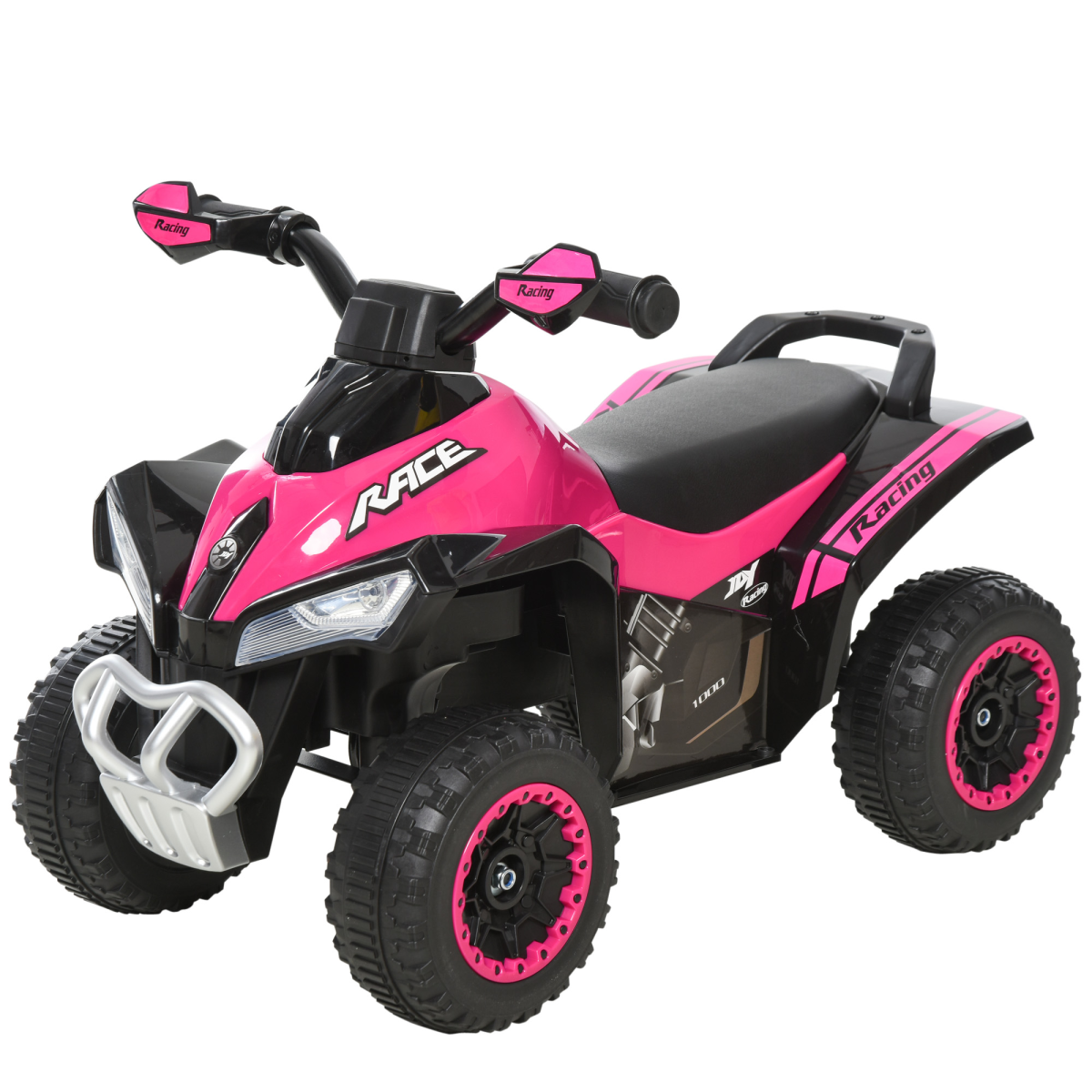 Kids Ride-On Balance Bike with Lights & Music – 4-Wheel Push Car (Ages 18–36 Months)