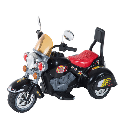 Kids Electric Ride-On Motorbike with Lights & Music 6 V– 3-Wheel Design (Ages 3–6)