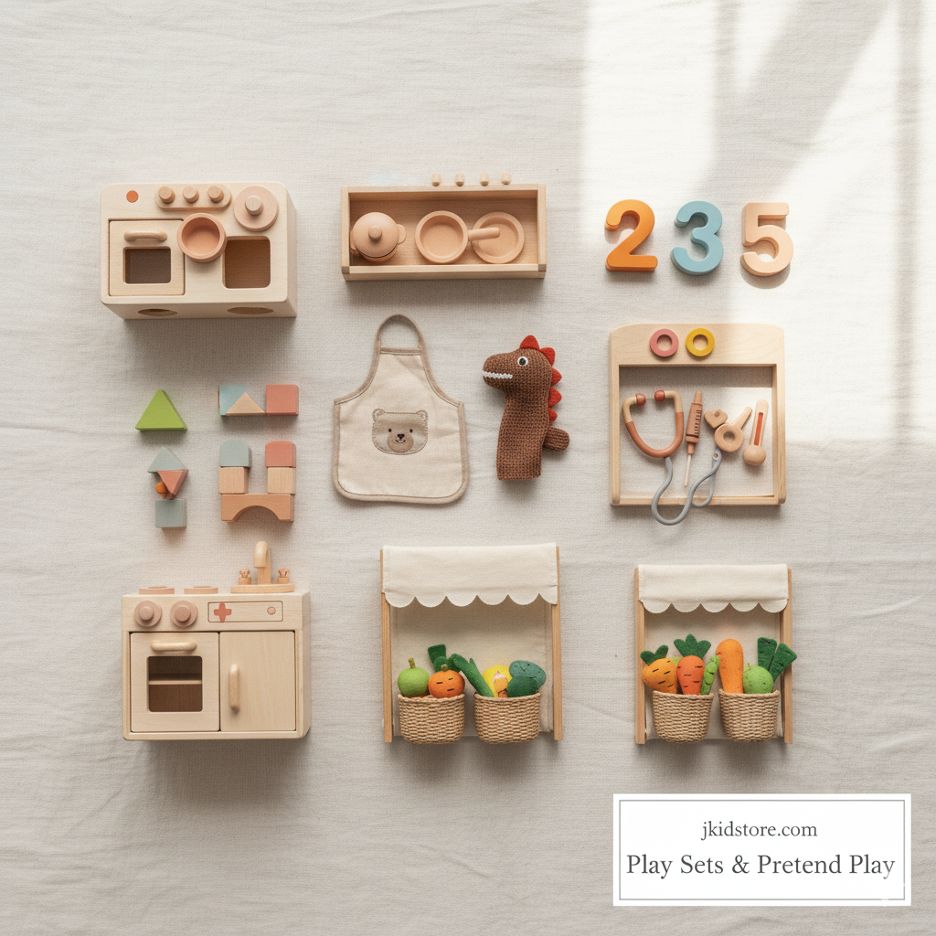 Kids play sets and pretend play toys - toy kitchens, workshops, and role play sets for imaginative fun