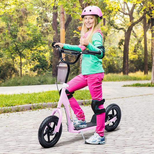Kids Kick Scooter with Adjustable Handlebar – Pink