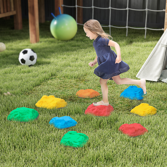 Kids Stepping Stone Balance Blocks – Set of 9