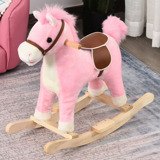 Kids Interactive Rocking Horse with Sounds & Moving Tail – Ages 3–6