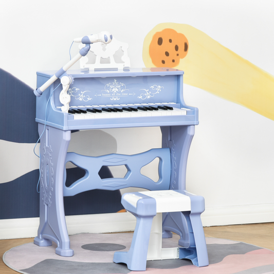 37-Key Baby Piano with Microphone & Stool – Educational Musical Toy