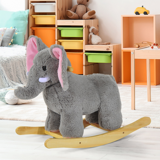 Musical Elephant Rocking Toy – Soft, Safe & Full of Songs