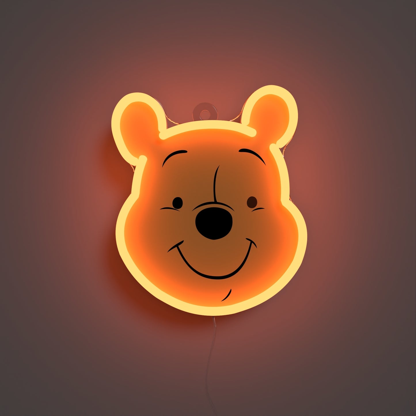 Disney Winnie the Pooh Face Neon Sign by Yellowpop – Licensed LED Wall Light