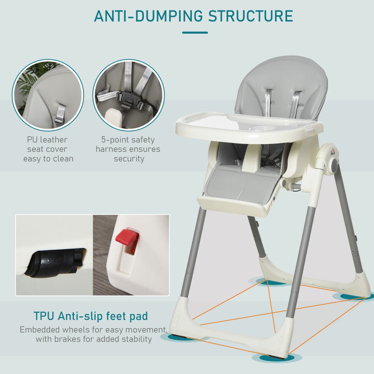 Multi-Function Adjustable Baby High Chair