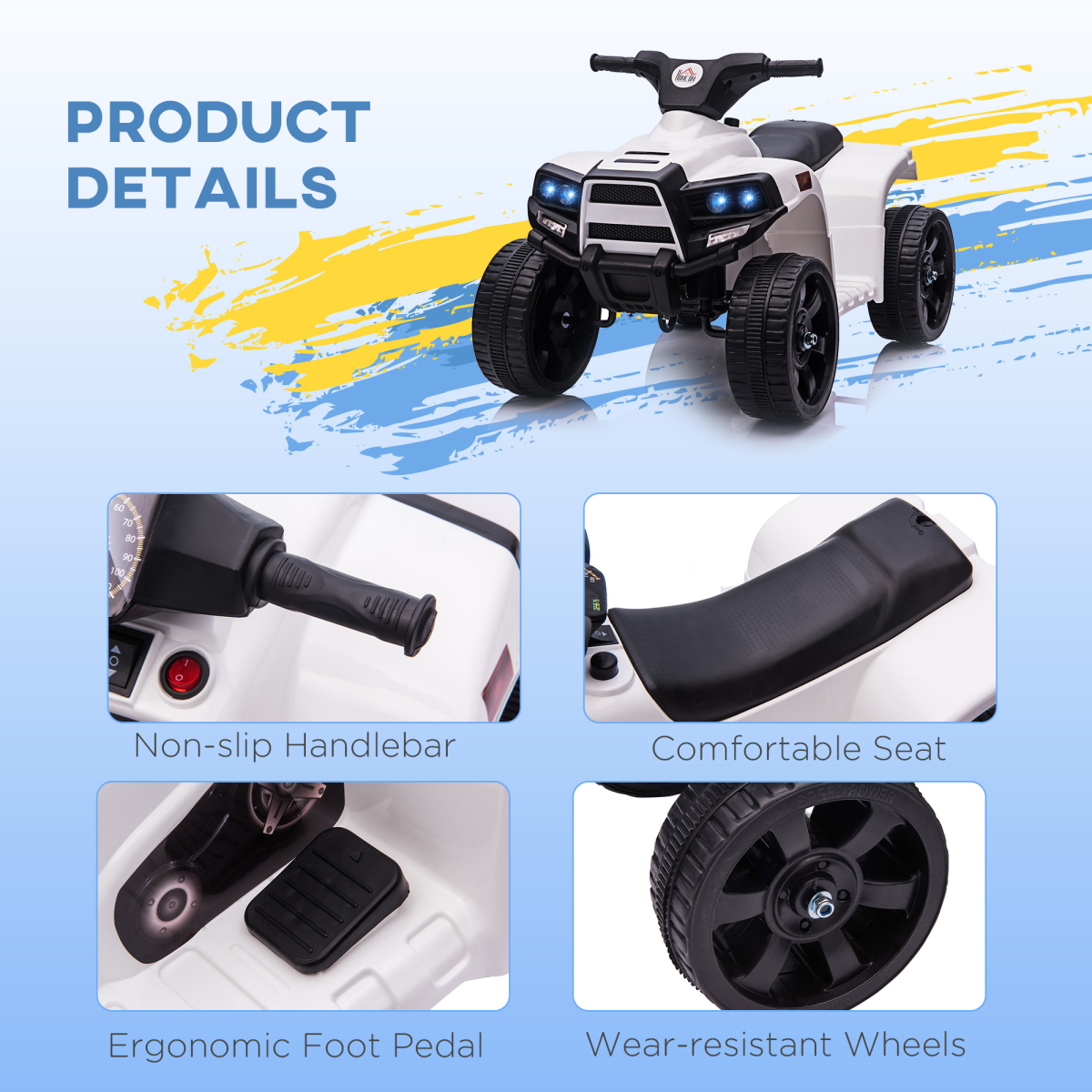 Kids Electric Ride-On Quad Bike (6V)