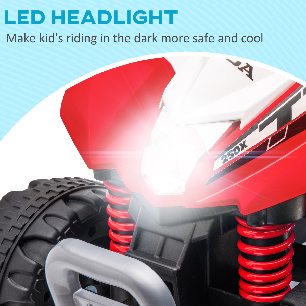 Kids Electric Ride-On Quad Bike – Red (6V)