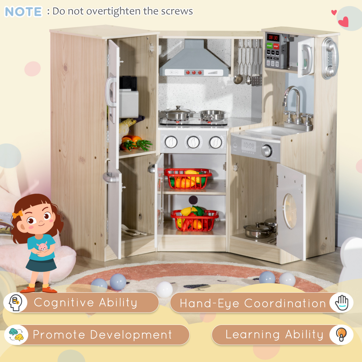 Corner Kids Kitchen with Sound & Light