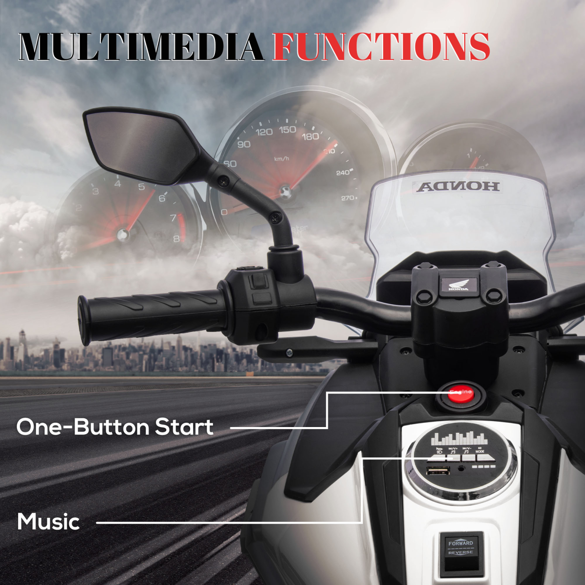 Honda Licensed Kids Ride-On Motorbike