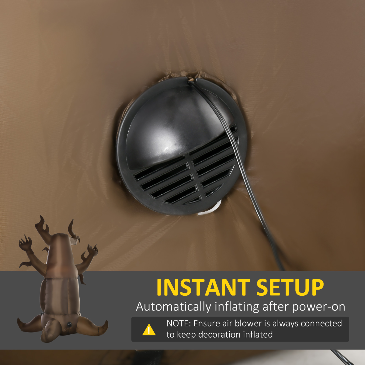 8FT (2.4m) Inflatable Halloween Tree with Floating Ghost & LED Lights – Outdoor Yard Decoration