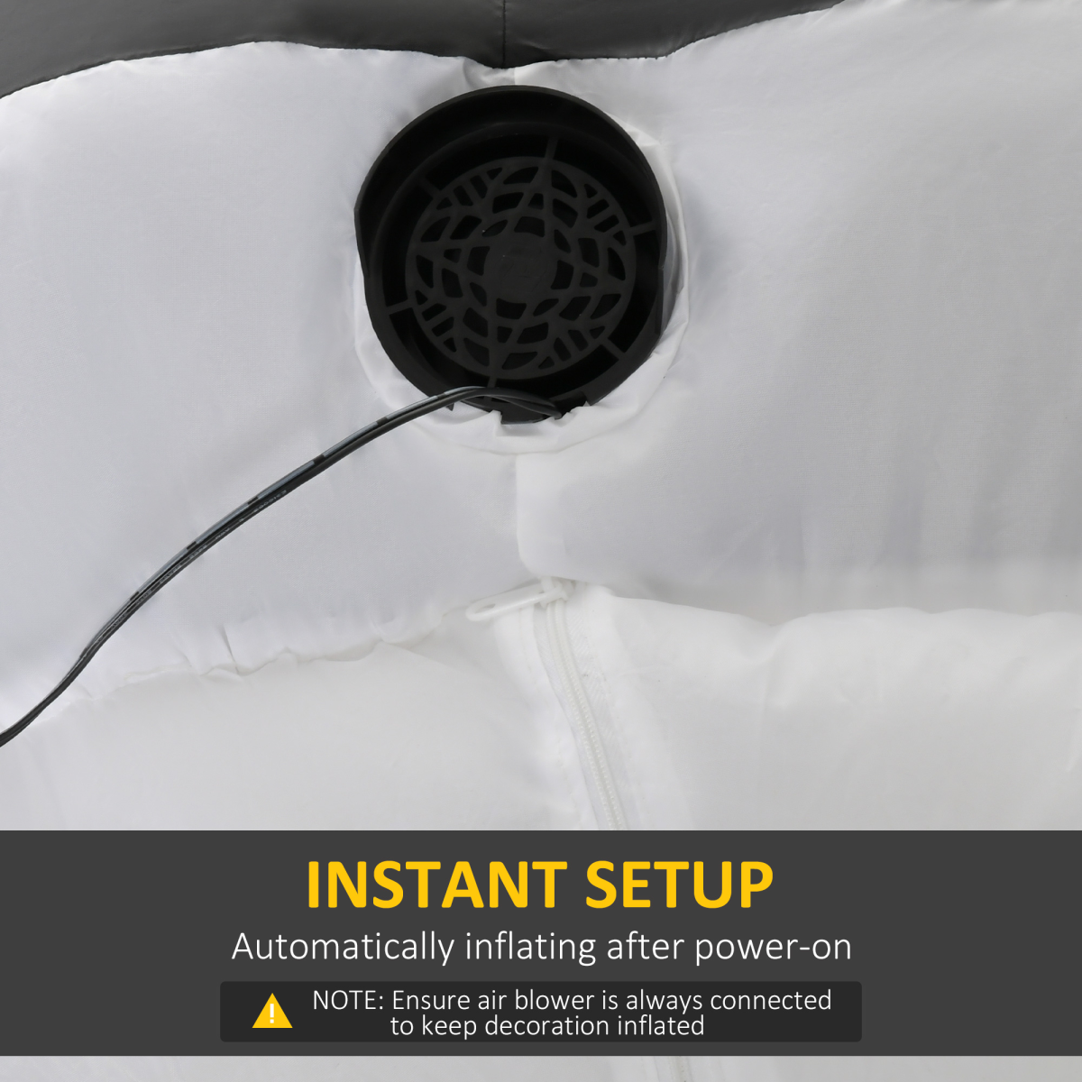 Inflatable Skeleton Ghost Halloween Decoration with LED Lights – Indoor/Outdoor