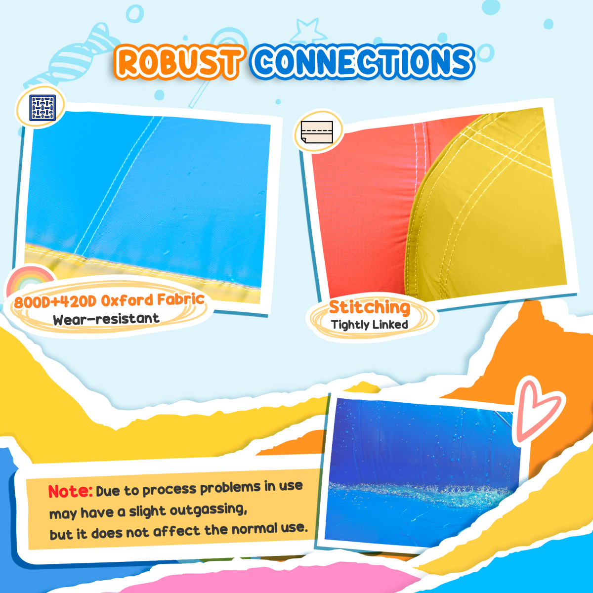 Bouncy Castle with Slide Pool Rocket Trampoline w/ Carrybag Blower