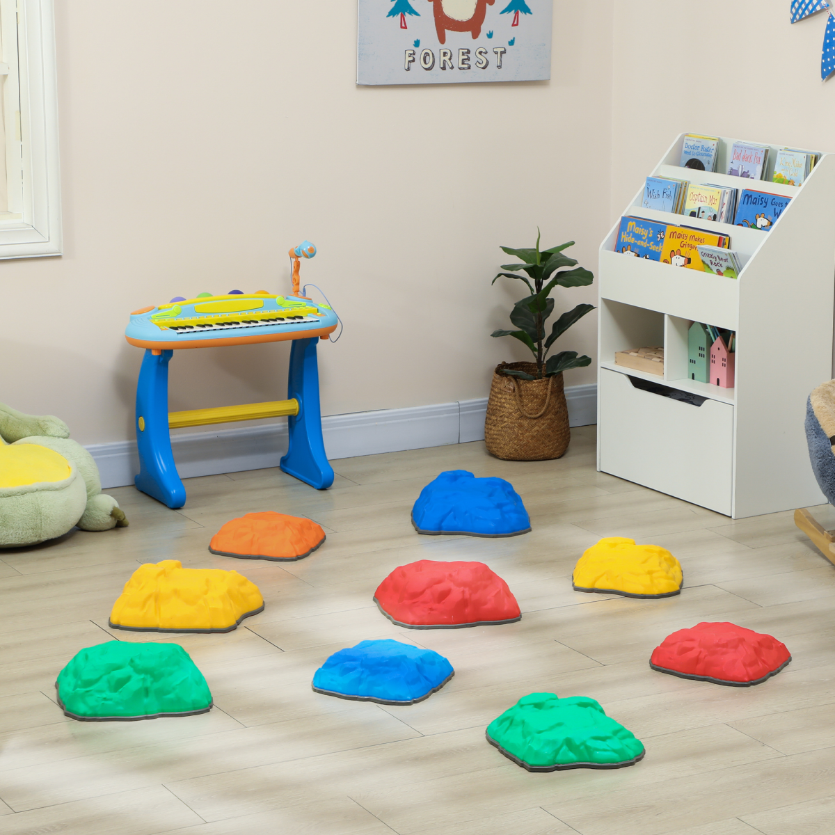 Kids Stepping Stone Balance Blocks – Set of 9