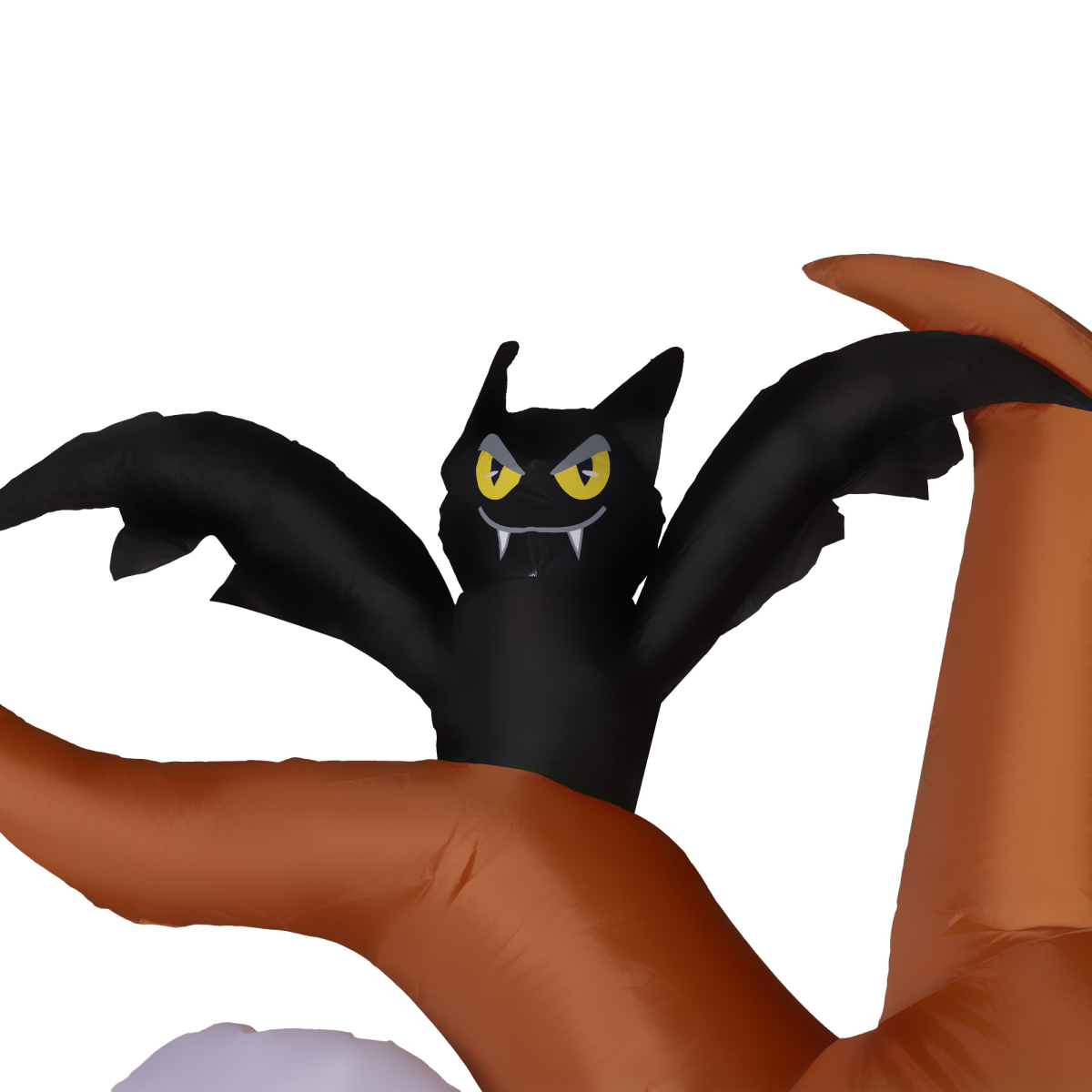 2.4m Inflatable Halloween Horror Tree with Ghosts, Pumpkins, Bat & Tombstone – LED Lights