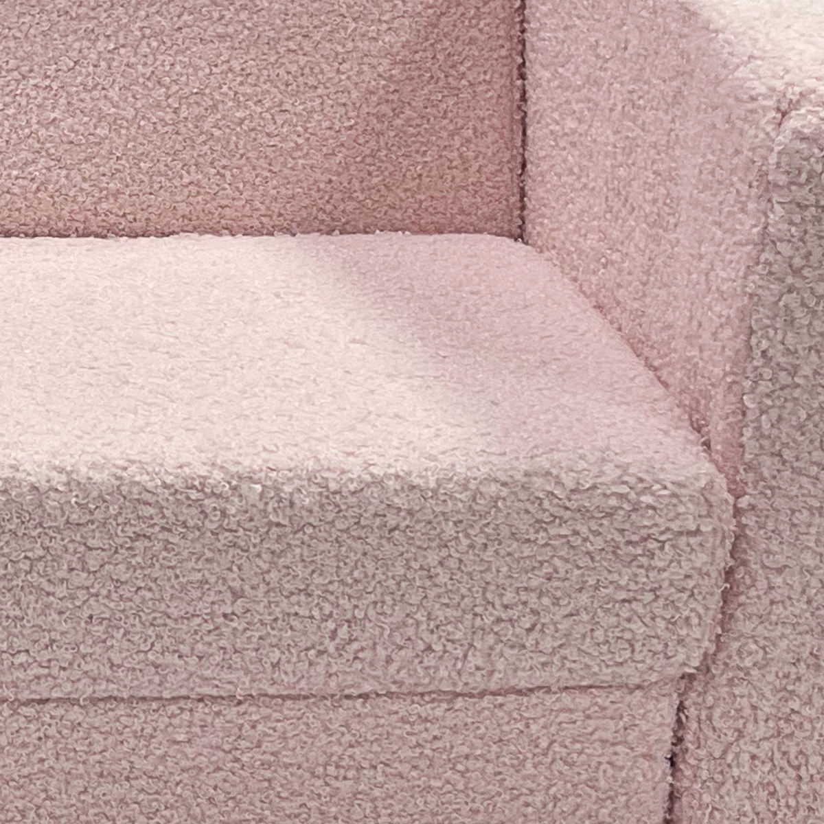 Kids 2-in-1 Sofa Bed – Foldable Toddler Chair & Lounger (Pink, Ages 1.5–3)