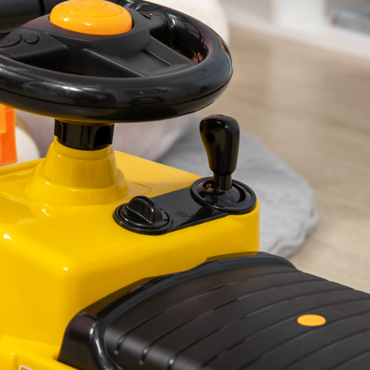 Kids Ride-On Forklift Tractor with Lever, Sounds & Storage – Ages 3–4