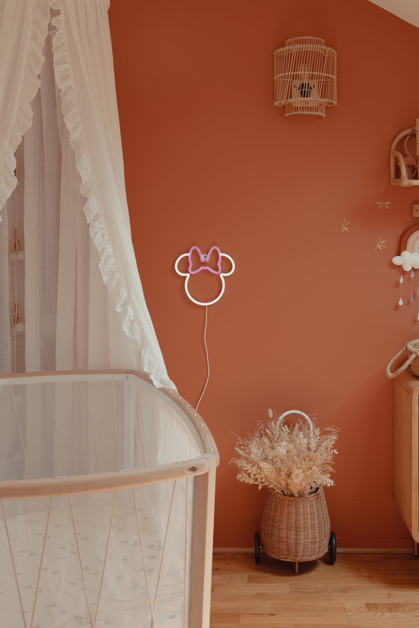 Disney 100 Minnie Mouse LED Neon Wall Light by Yellowpop – Collectible Kids’ Room Decor