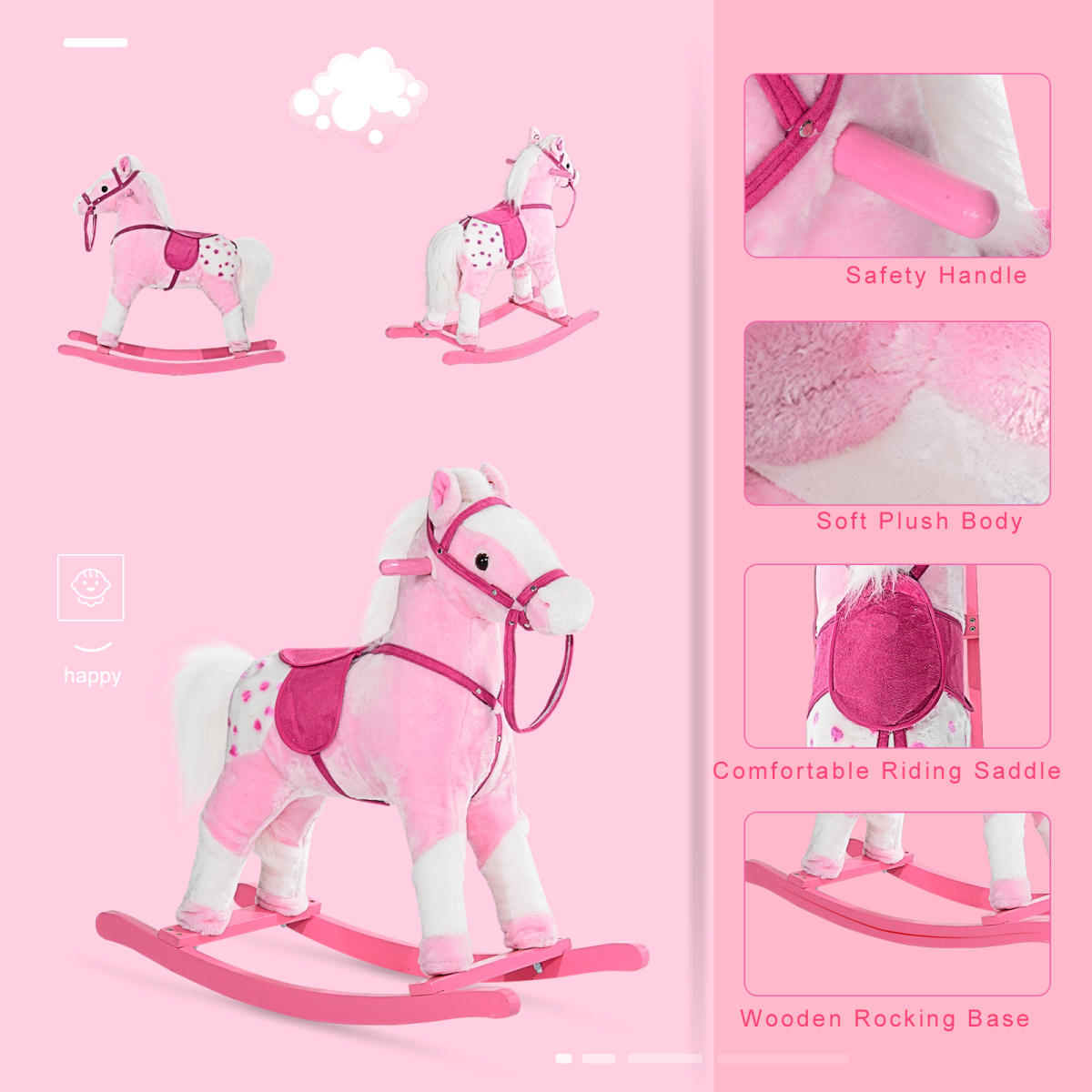 Plush Rocking Horse with Sounds