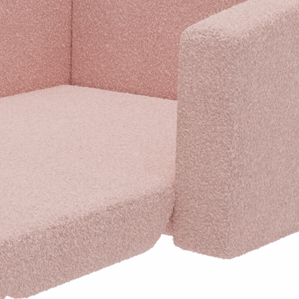 Kids 2-in-1 Sofa Bed – Foldable Toddler Chair & Lounger (Pink, Ages 1.5–3)