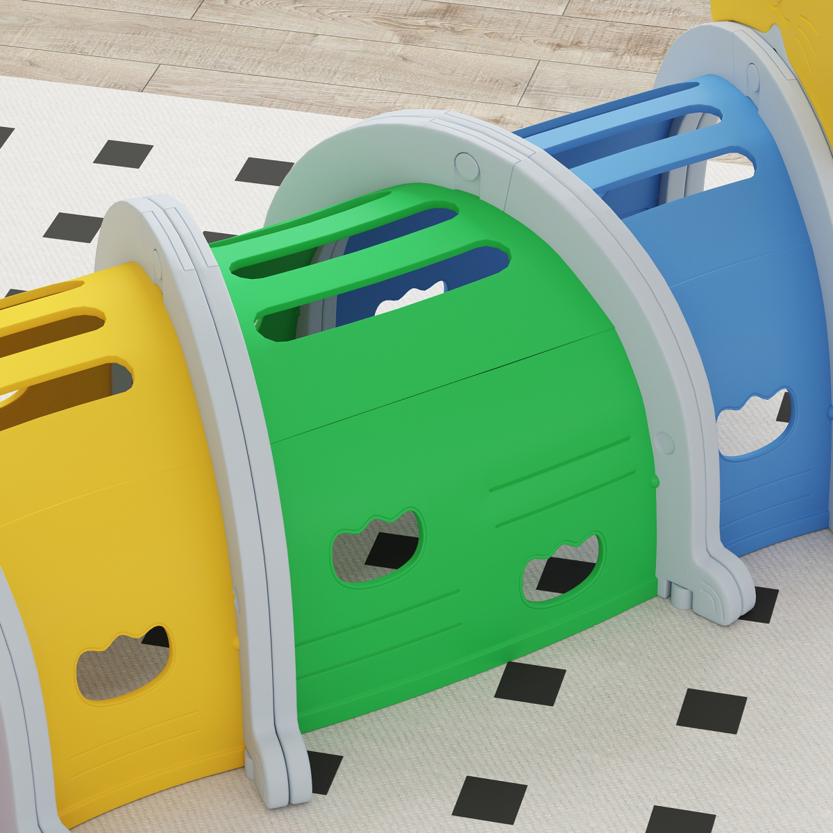 AIYAPLAY Kids Play Tunnel for 3-6 Years Crawl and Climb, Lion Design