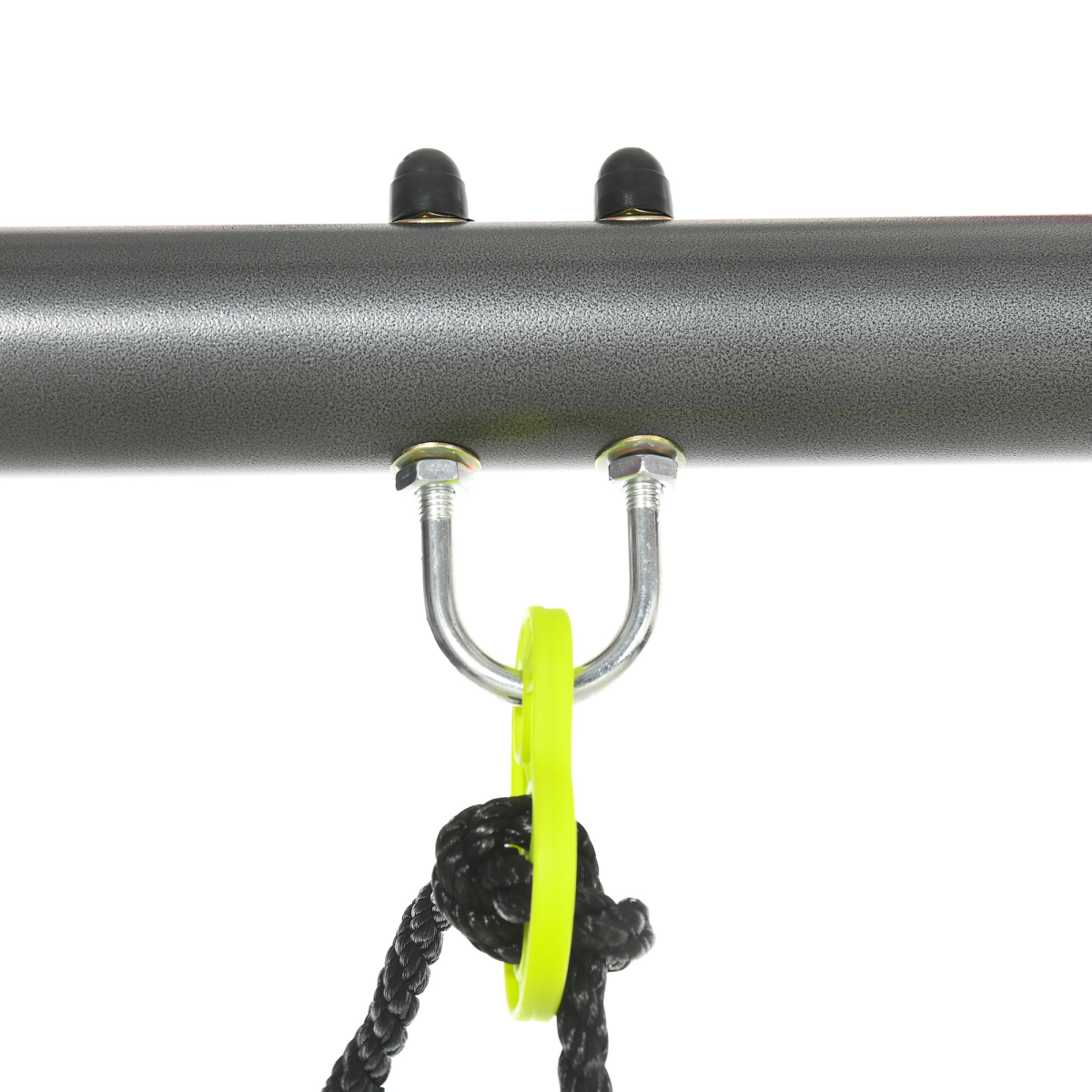 6-in-1 Kids Outdoor Swing Set – Green & Black